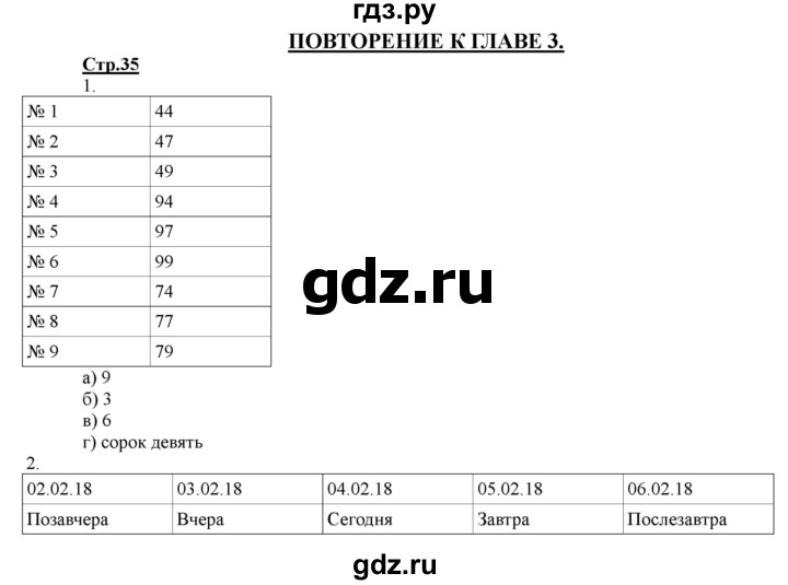 ГДЗ по информатике 2 класс Матвеева рабочая тетрадь  часть 2. страница - 35, Решебник 2012 №1