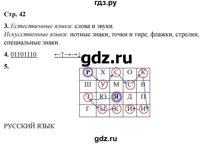 ГДЗ по информатике 2 класс Матвеева рабочая тетрадь  часть 1. страница - 43, Решебник 2023