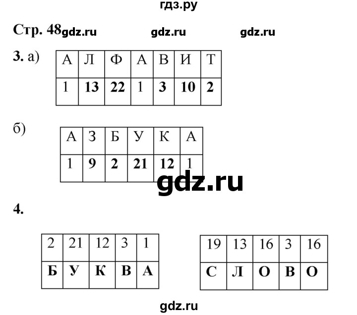 ГДЗ по информатике 2 класс Матвеева рабочая тетрадь  часть 1. страница - 48, Решебник 2023