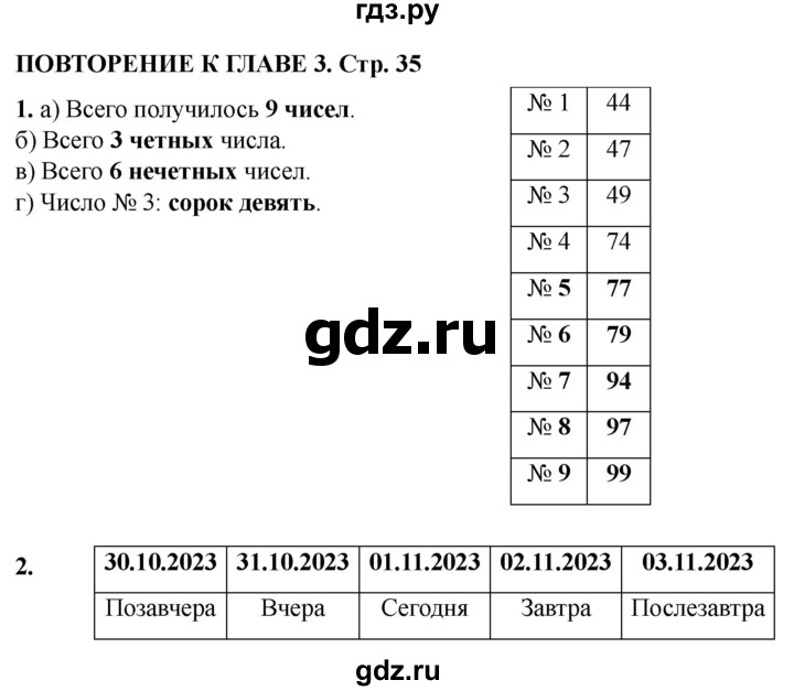 ГДЗ по информатике 2 класс Матвеева рабочая тетрадь  часть 2. страница - 35, Решебник 2023