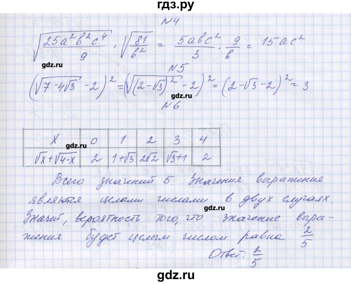 ГДЗ по алгебре 8 класс Попов дидактические материалы  контрольные работы / КР-2. вариант - 2, Решебник №1