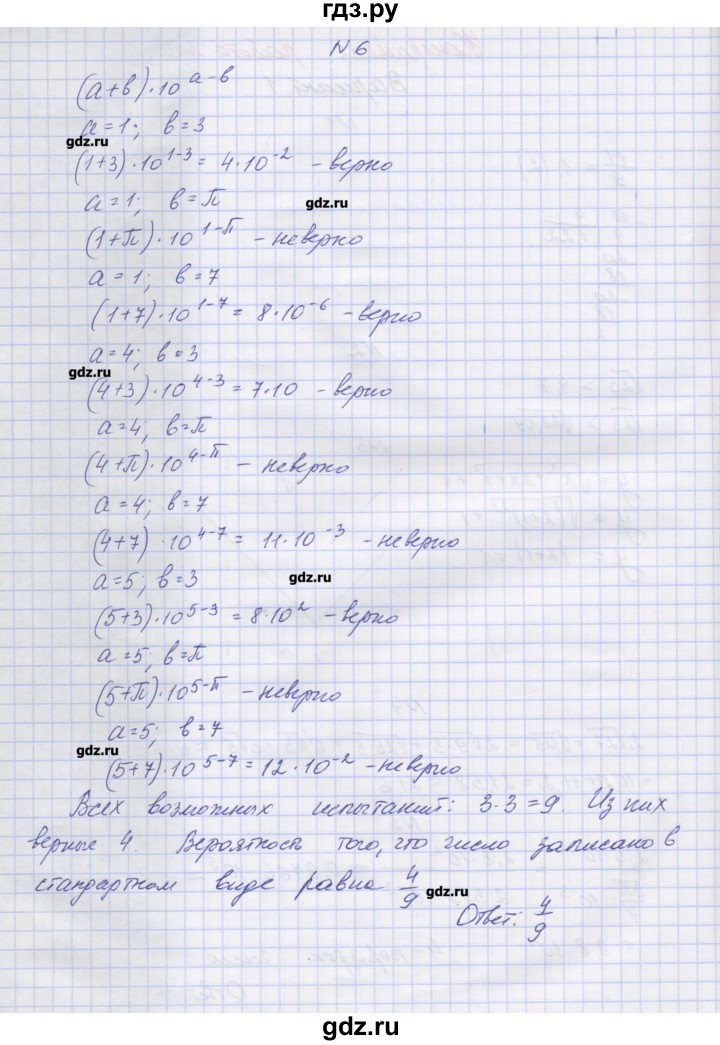 ГДЗ по алгебре 8 класс Попов дидактические материалы  контрольные работы / КР-6. вариант - 1, Решебник №1