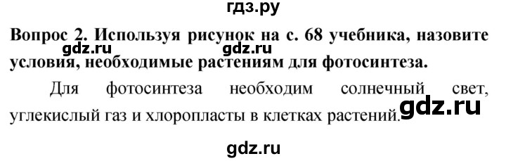 ГДЗ по биологии 5 класс Плешаков   §13 - 2, Решебник №1