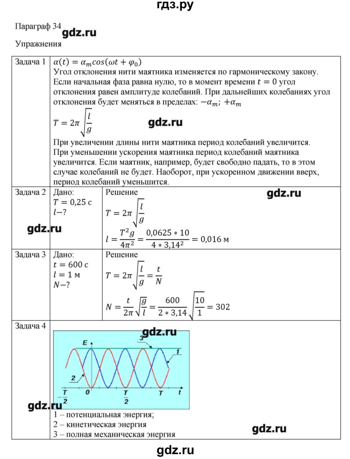 ГДЗ по физике 11 класс Грачев  Базовый и углубленный уровень § - 34, Решебник
