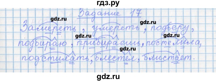 ГДЗ по русскому языку 7 класс Бабайцева рабочая тетрадь Углубленный уровень задание - 17, Решебник