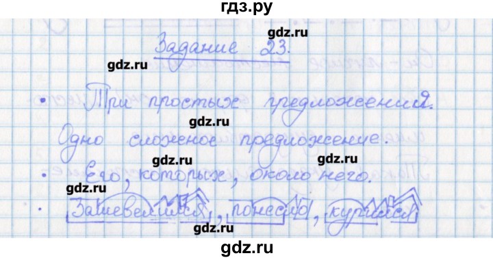 ГДЗ по русскому языку 7 класс Бабайцева рабочая тетрадь Углубленный уровень задание - 23, Решебник