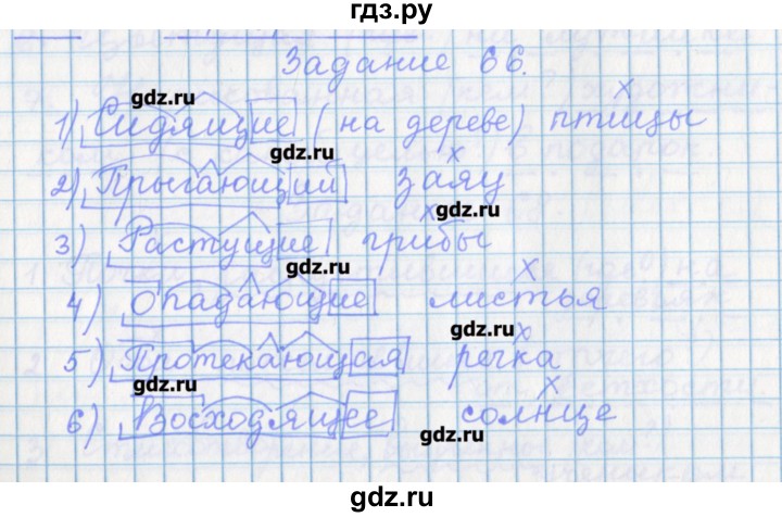 ГДЗ по русскому языку 7 класс Бабайцева рабочая тетрадь Углубленный уровень задание - 66, Решебник