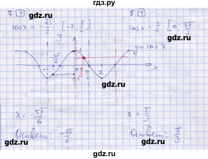 ГДЗ по алгебре 11 класс Шабунин дидактические материалы Базовый уровень глава 7 / § 40 / вариант 1 - 8, Решебник