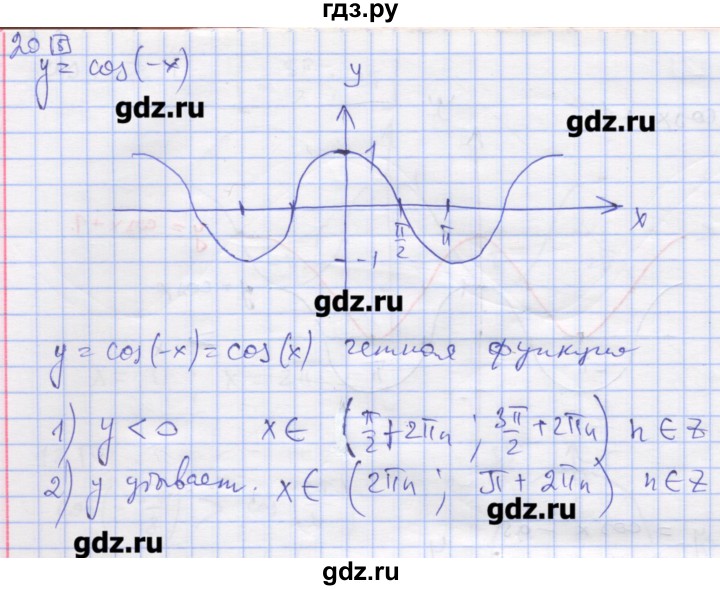 ГДЗ по алгебре 11 класс Шабунин дидактические материалы Базовый уровень глава 7 / § 40 / вариант 2 - 20, Решебник