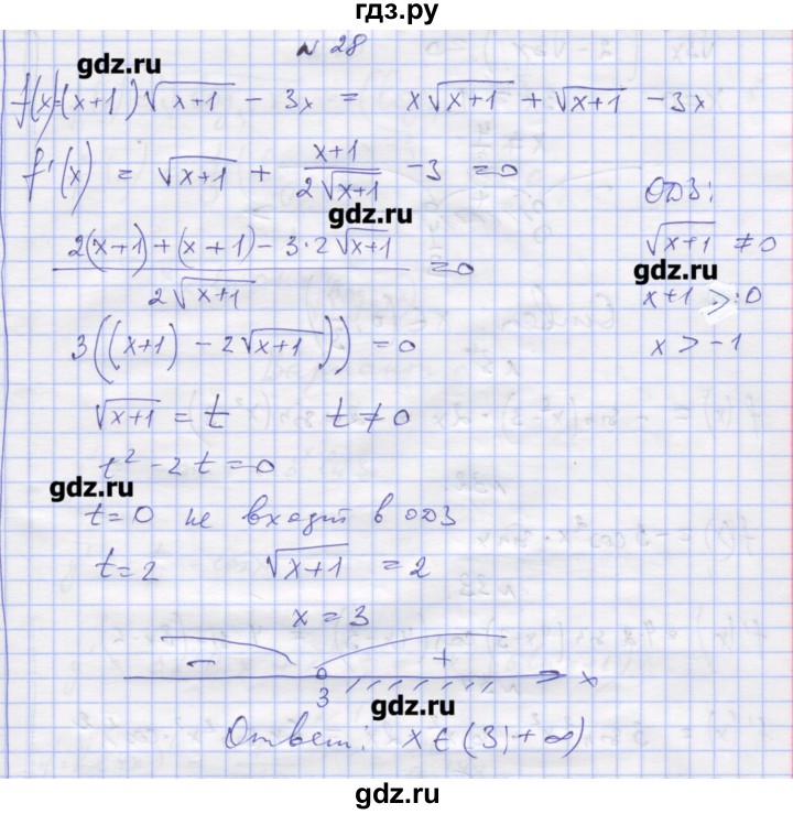 ГДЗ по алгебре 11 класс Шабунин дидактические материалы Базовый уровень глава 8 / § 47 / вариант 1 - 28, Решебник