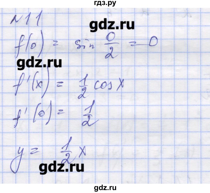 ГДЗ по алгебре 11 класс Шабунин дидактические материалы Базовый уровень глава 8 / § 48 / вариант 2 - 11, Решебник