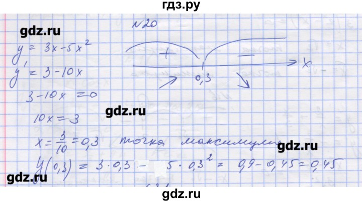 ГДЗ по алгебре 11 класс Шабунин дидактические материалы Базовый уровень глава 9 / § 50 / вариант 2 - 20, Решебник