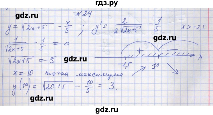 ГДЗ по алгебре 11 класс Шабунин дидактические материалы Базовый уровень глава 9 / § 50 / вариант 2 - 24, Решебник
