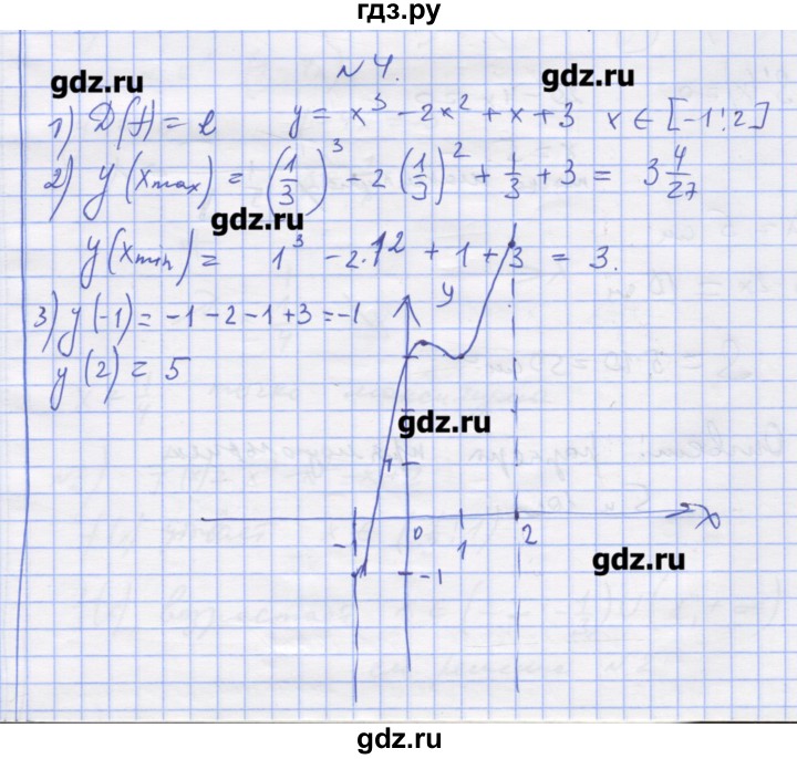 ГДЗ по алгебре 11 класс Шабунин дидактические материалы Базовый уровень глава 9 / КР-3 / вариант 1 - 4, Решебник