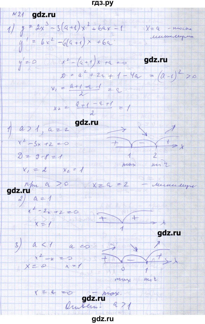ГДЗ по алгебре 11 класс Шабунин дидактические материалы Базовый уровень глава 9 / подготовка  к экзамену - 21, Решебник