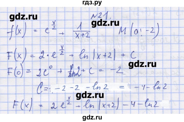 ГДЗ по алгебре 11 класс Шабунин дидактические материалы Базовый уровень глава 10 / § 55 / вариант 2 - 21, Решебник