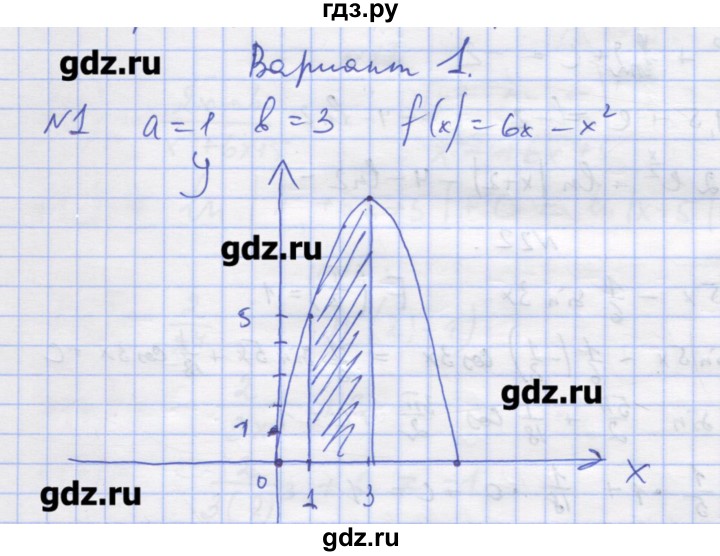 ГДЗ по алгебре 11 класс Шабунин дидактические материалы Базовый уровень глава 10 / § 56 / вариант 1 - 1, Решебник