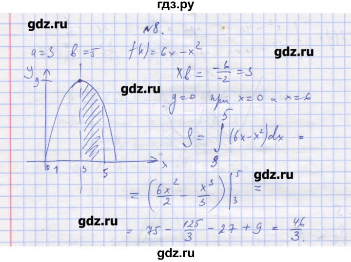 ГДЗ по алгебре 11 класс Шабунин дидактические материалы Базовый уровень глава 10 / § 56 / вариант 1 - 8, Решебник