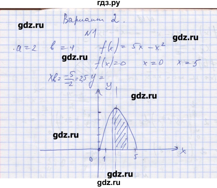 ГДЗ по алгебре 11 класс Шабунин дидактические материалы Базовый уровень глава 10 / § 56 / вариант 2 - 1, Решебник