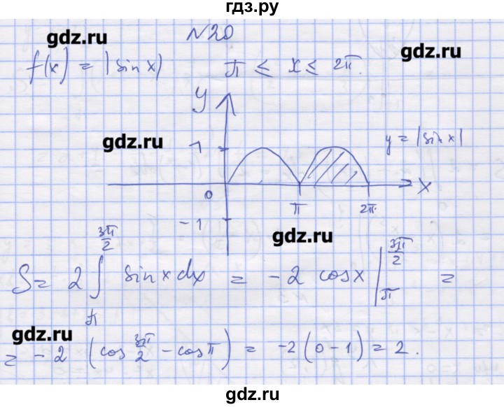 ГДЗ по алгебре 11 класс Шабунин дидактические материалы Базовый уровень глава 10 / § 56 / вариант 2 - 20, Решебник