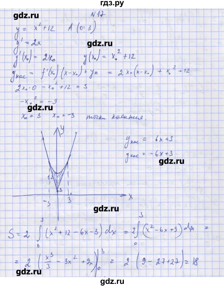 ГДЗ по алгебре 11 класс Шабунин дидактические материалы Базовый уровень глава 10 / § 58 / вариант 1 - 17, Решебник