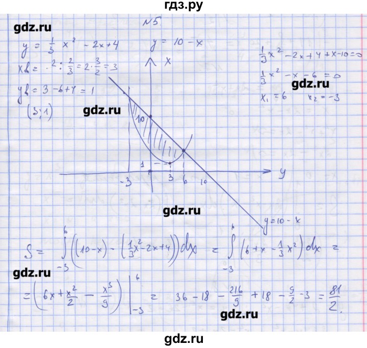 ГДЗ по алгебре 11 класс Шабунин дидактические материалы Базовый уровень глава 10 / § 58 / вариант 1 - 5, Решебник