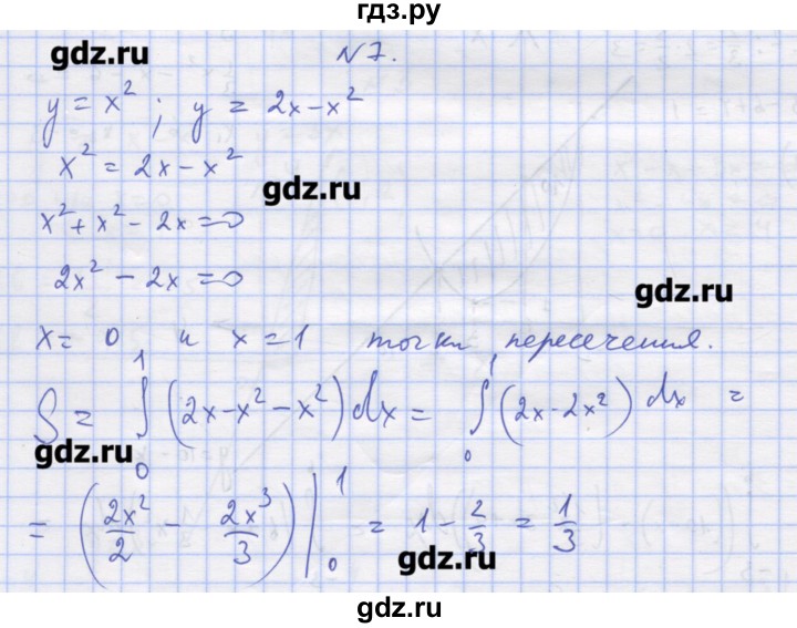 ГДЗ по алгебре 11 класс Шабунин дидактические материалы Базовый уровень глава 10 / § 58 / вариант 1 - 7, Решебник
