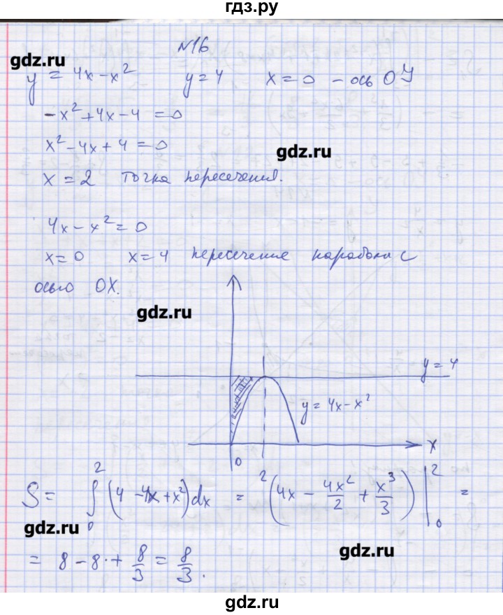 ГДЗ по алгебре 11 класс Шабунин дидактические материалы Базовый уровень глава 10 / § 58 / вариант 2 - 16, Решебник