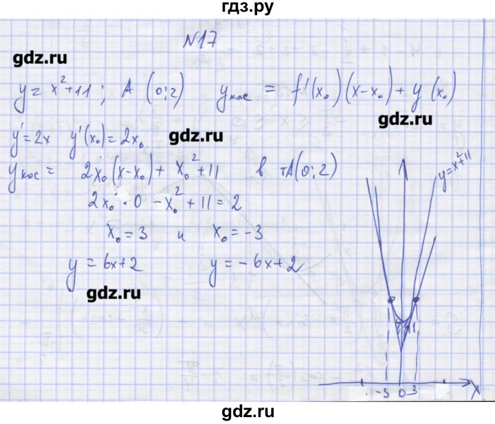 ГДЗ по алгебре 11 класс Шабунин дидактические материалы Базовый уровень глава 10 / § 58 / вариант 2 - 17, Решебник
