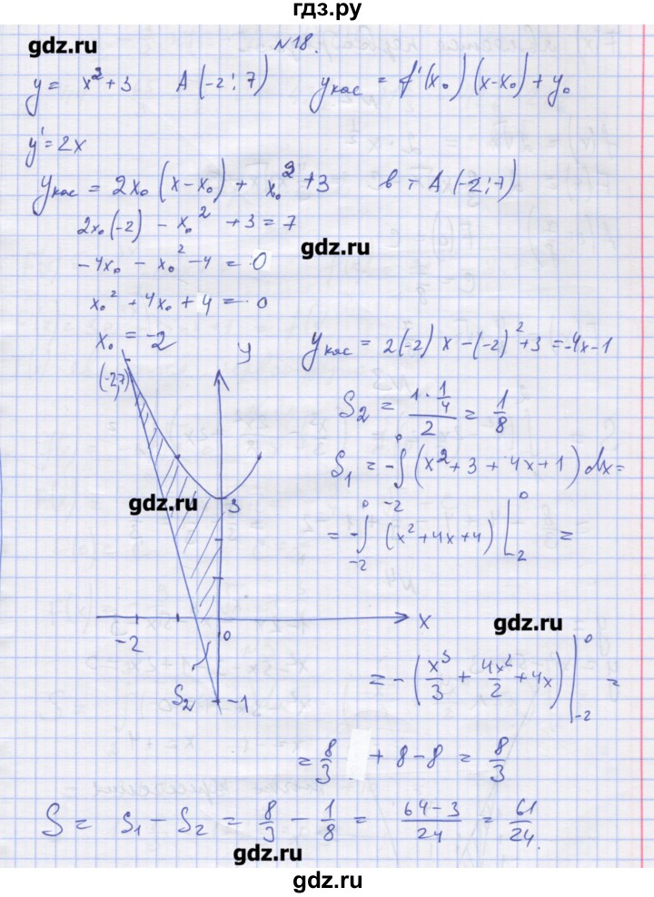 ГДЗ по алгебре 11 класс Шабунин дидактические материалы Базовый уровень глава 10 / § 58 / вариант 2 - 18, Решебник