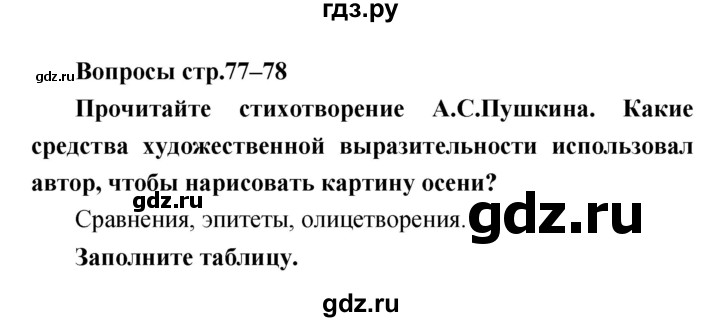 ГДЗ по литературе 4 класс  Коти творческая тетрадь (Климанова, Виноградская)  страница - 77, Решебник 2016