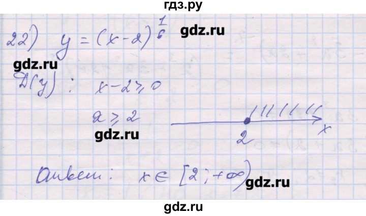 ГДЗ по алгебре 10 класс Шабунин дидактические материалы (Алимов) Базовый и углубленный уровень глава 2 / § 6 / вариант 1 - 22, Решебник