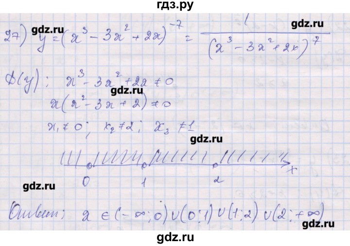 ГДЗ по алгебре 10 класс Шабунин дидактические материалы Базовый и углубленный уровень глава 2 / § 6 / вариант 1 - 27, Решебник