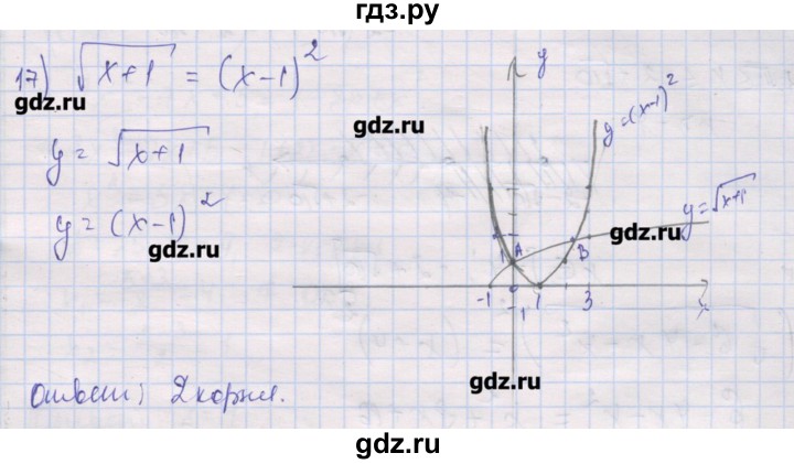 ГДЗ по алгебре 10 класс Шабунин дидактические материалы Базовый и углубленный уровень глава 2 / § 9 / вариант 1 - 17, Решебник