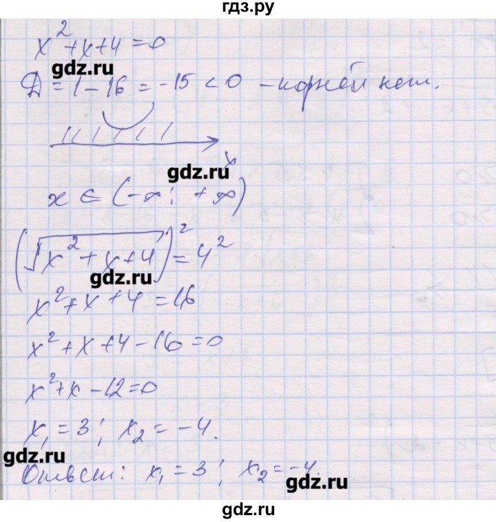 ГДЗ по алгебре 10 класс Шабунин дидактические материалы Базовый и углубленный уровень глава 2 / § 9 / вариант 1 - 4, Решебник