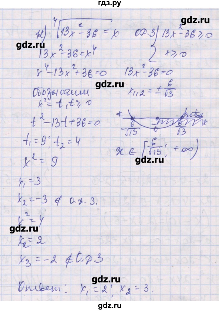 ГДЗ по алгебре 10 класс Шабунин дидактические материалы Базовый и углубленный уровень глава 2 / § 9 / вариант 2 - 12, Решебник
