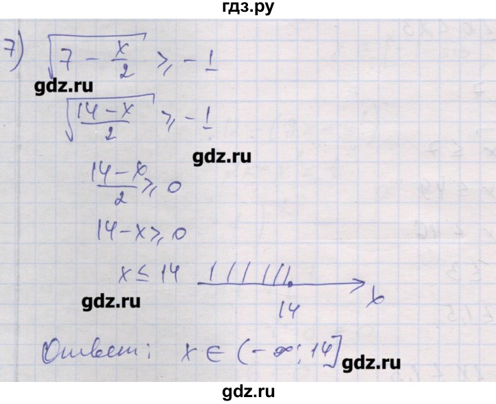 ГДЗ по алгебре 10 класс Шабунин дидактические материалы Базовый и углубленный уровень глава 2 / § 10 / вариант 1 - 7, Решебник