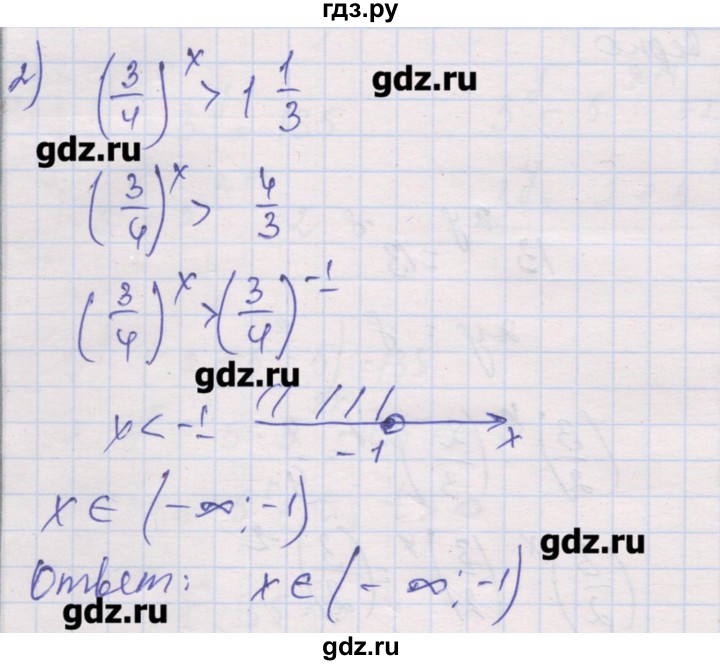 ГДЗ по алгебре 10 класс Шабунин дидактические материалы Базовый и углубленный уровень глава 3 / КР-3 / вариант 1 - 2, Решебник