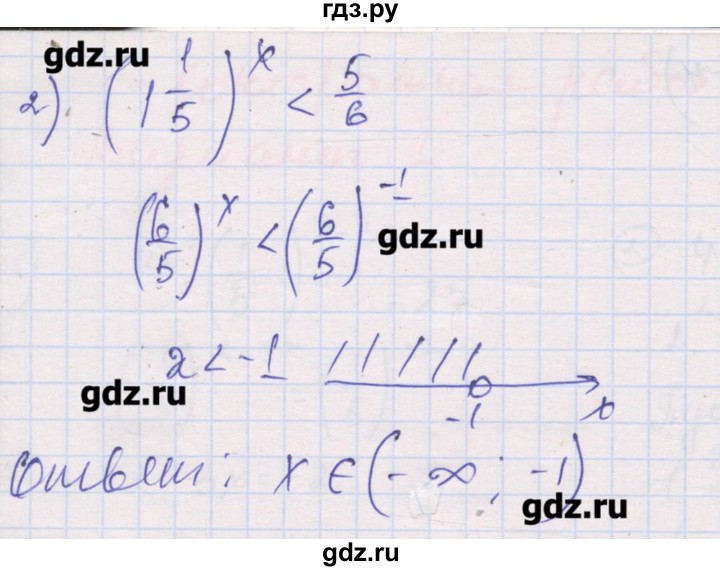 ГДЗ по алгебре 10 класс Шабунин дидактические материалы Базовый и углубленный уровень глава 3 / КР-3 / вариант 2 - 2, Решебник