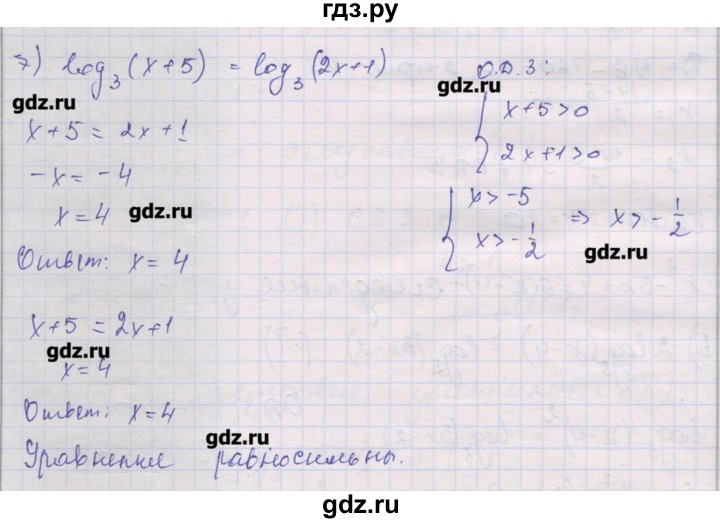 ГДЗ по алгебре 10 класс Шабунин дидактические материалы Базовый и углубленный уровень глава 4 / § 19 / вариант 1 - 7, Решебник