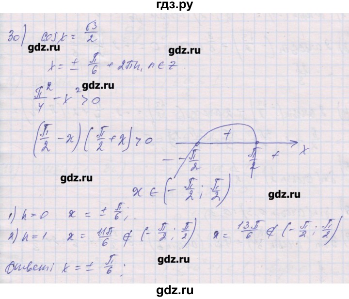 ГДЗ по алгебре 10 класс Шабунин дидактические материалы Базовый и углубленный уровень глава 6 / § 33 / вариант 2 - 30, Решебник