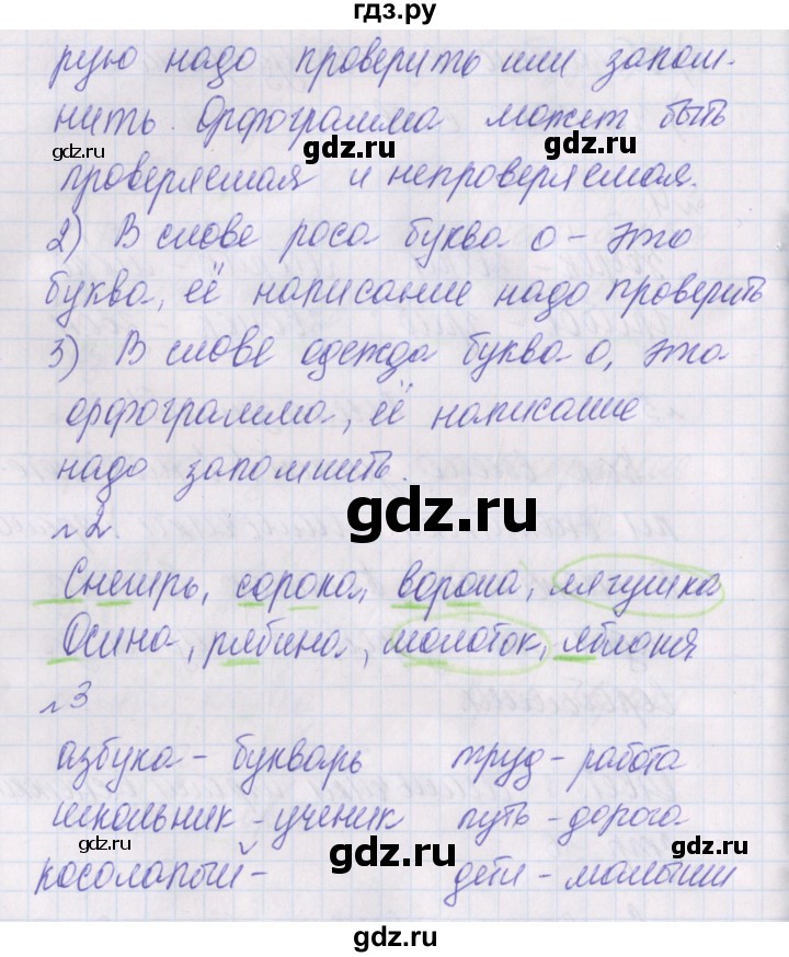 ГДЗ по русскому языку 2 класс Канакина проверочные работы  страница - 36, Решебник №1