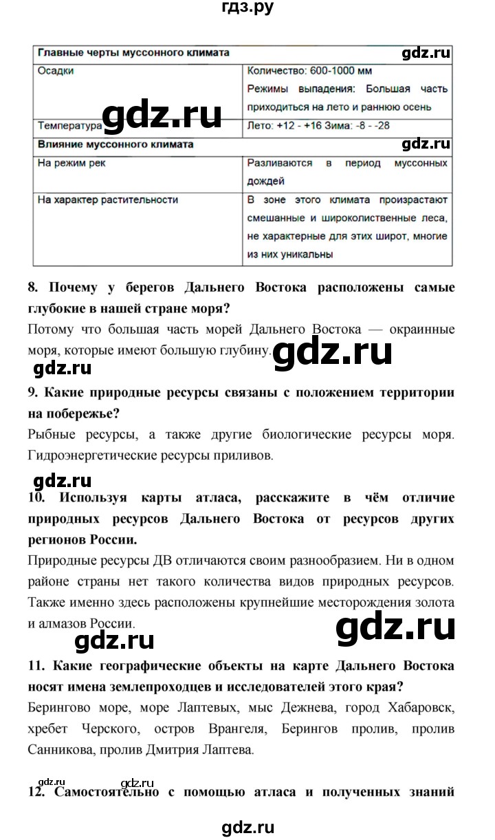 ГДЗ по географии 9 класс Баринова рабочая тетрадь  страница - 147–157, Решебник