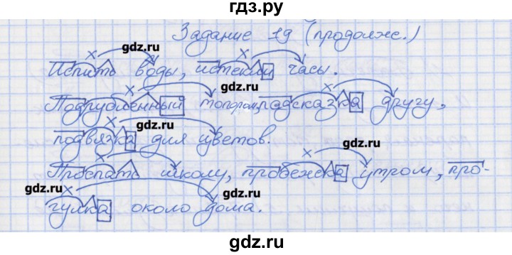 ГДЗ по русскому языку 7 класс Ларионова рабочая тетрадь (Разумовская)  упражнение - 19, Решебник