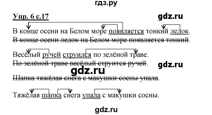 ГДЗ по русскому языку 4 класс Желтовская рабочая тетрадь  часть 1. страница - 17, Решебник №1 2015