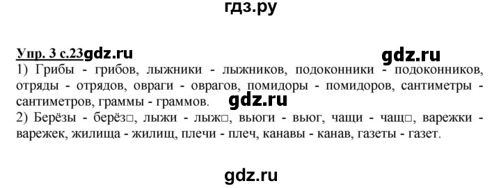 ГДЗ по русскому языку 4 класс Желтовская рабочая тетрадь  часть 2. страница - 23, Решебник №1 2015