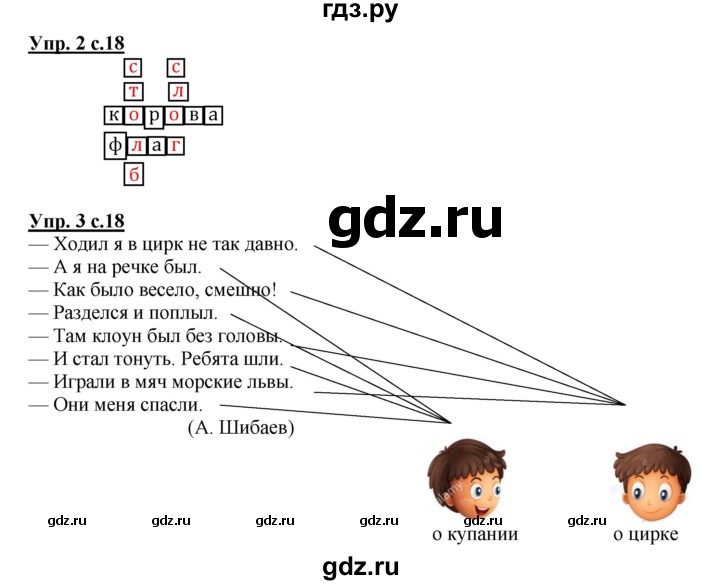 ГДЗ по русскому языку 2 класс Желтовская рабочая тетрадь  часть 1. страница - 18, Решебник №1 2017