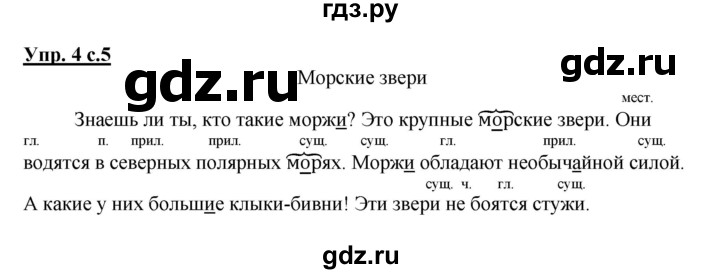 ГДЗ по русскому языку 2 класс Желтовская рабочая тетрадь  часть 2. страница - 5, Решебник №1 2017