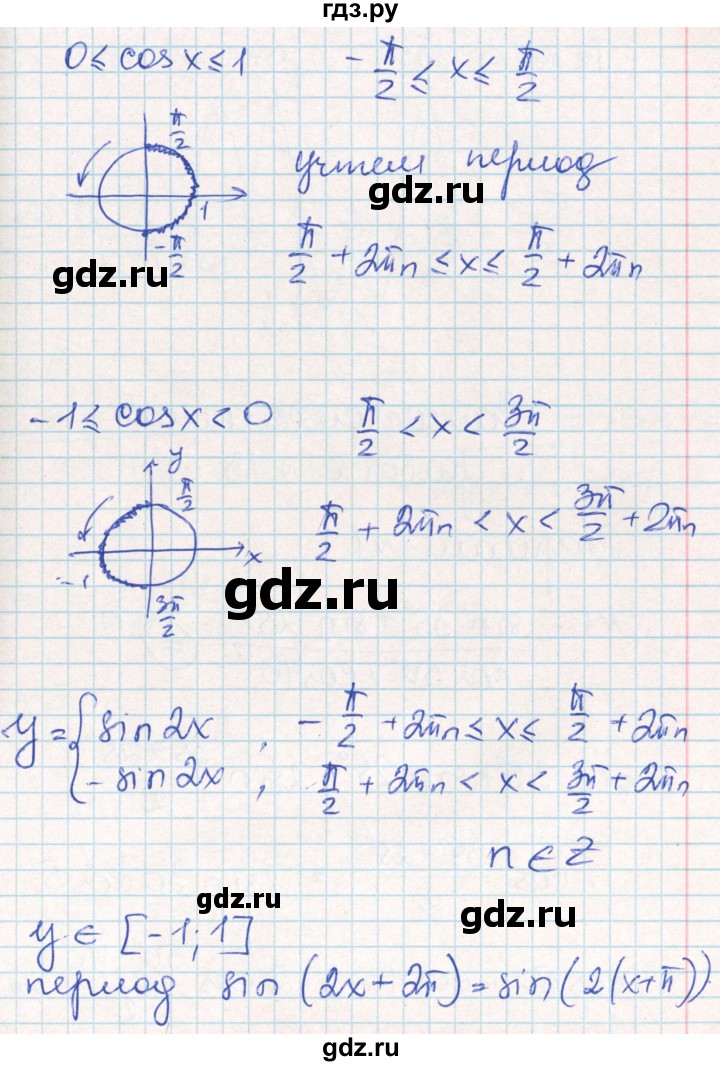 ГДЗ по алгебре 10 класс Рурукин контрольно-измерительные материалы  самостоятельные работы / СР-12. вариант - 2, Решебник