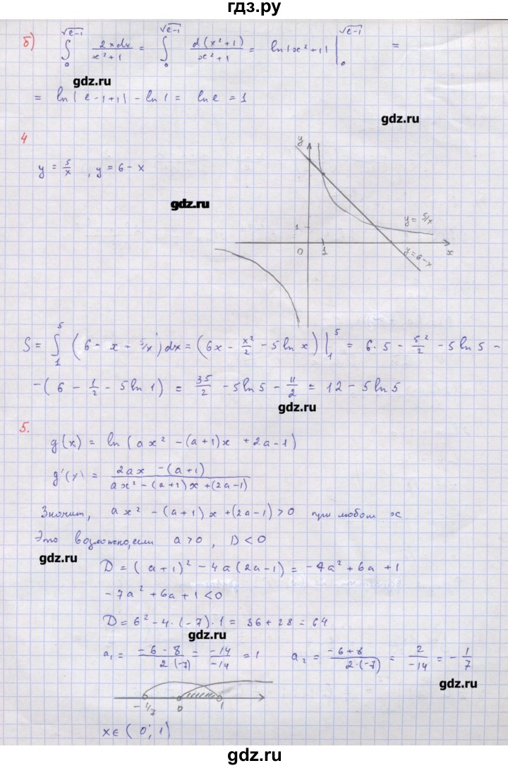 ГДЗ по алгебре 10‐11 класс Ершова самостоятельные и контрольные работы   самостоятельные работы / С-49. вариант - В1, Решебник
